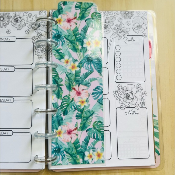 Happy planner mini size tropical girl be authentic pineapple weekly layout - Picture 6 of 6